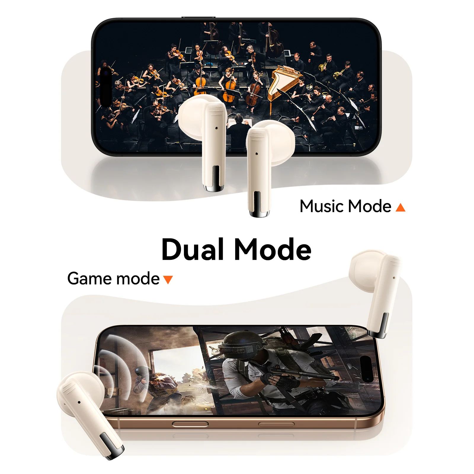 Joyroom JR-PB3 TWS Bluetooth Earphones - Beige Joyroom JR-PB3 TWS Bluetooth Earphones - Beige